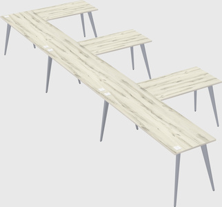 Modern l-shaped office desk