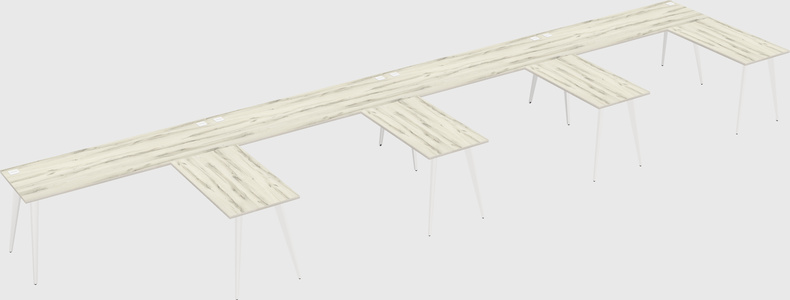 Modern l-shaped office desk