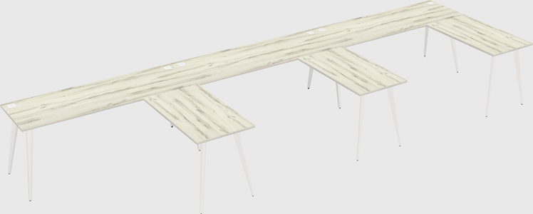 Modern l-shaped office desk