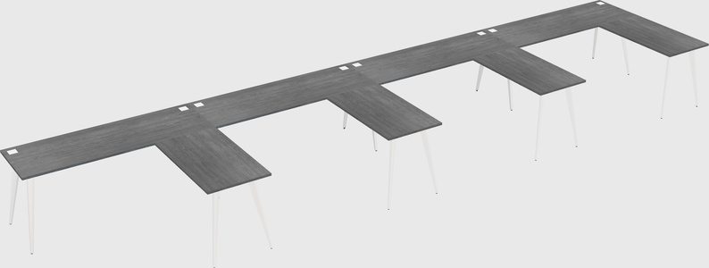 Modern l-shaped office desk