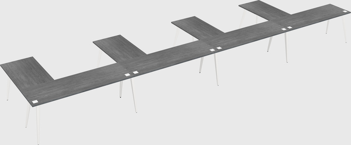 Modern l-shaped office desk