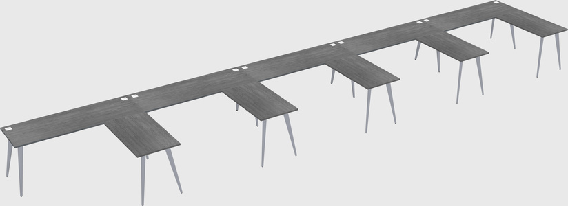 Modern l-shaped office desk