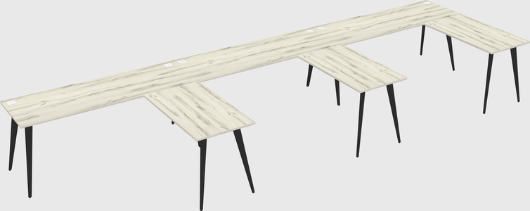 Modern l-shaped office desk