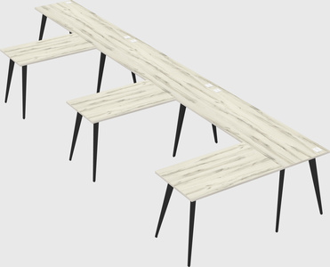 Modern l-shaped office desk