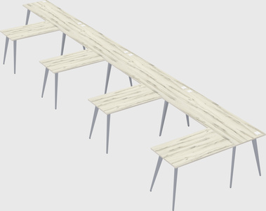 Modern l-shaped office desk