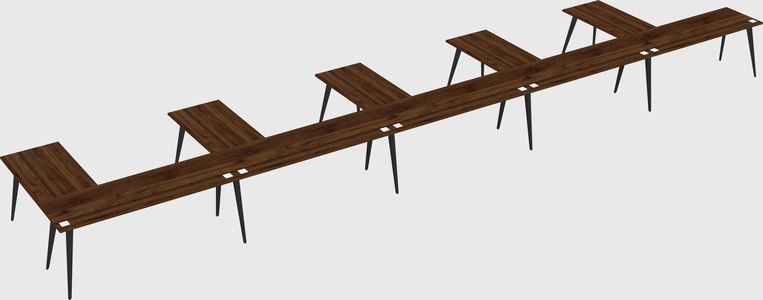 Modern l-shaped office desk