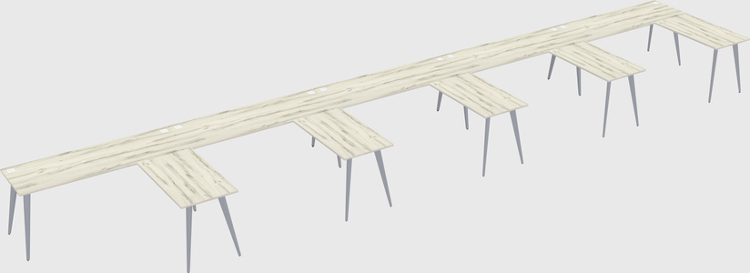 Modern l-shaped office desk