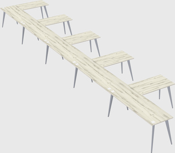 Modern l-shaped office desk