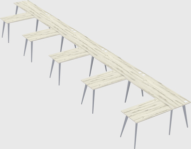 Modern l-shaped office desk