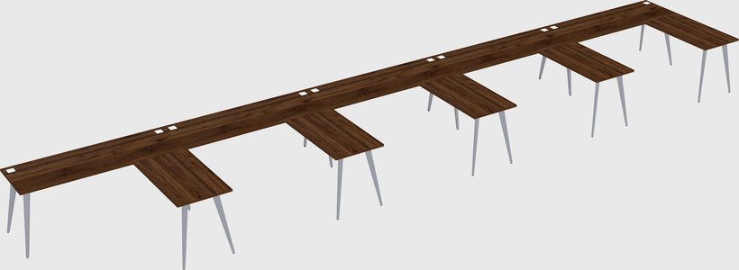 Modern l-shaped office desk