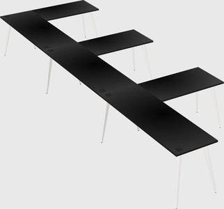Modern l-shaped office desk