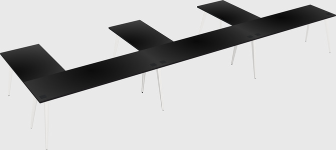 Modern l-shaped office desk