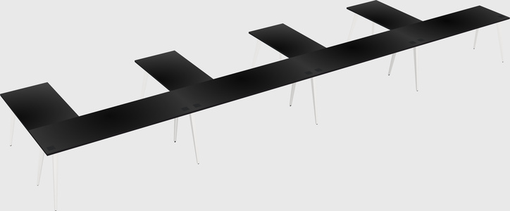 Modern l-shaped office desk