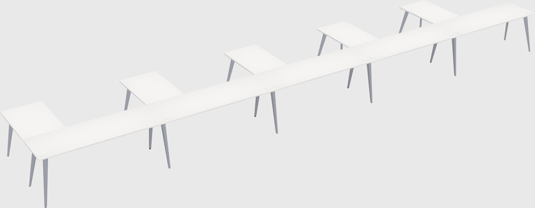 Modern l-shaped office desk
