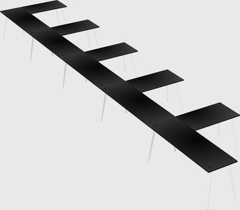 Modern l-shaped office desk