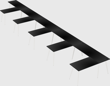 Modern l-shaped office desk