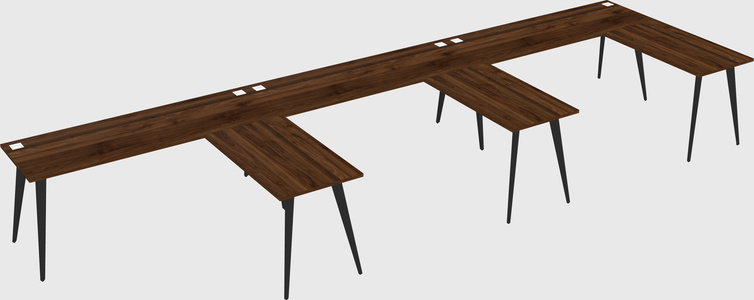 Modern l-shaped office desk