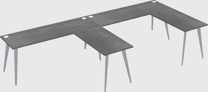 Modern l-shaped office desk