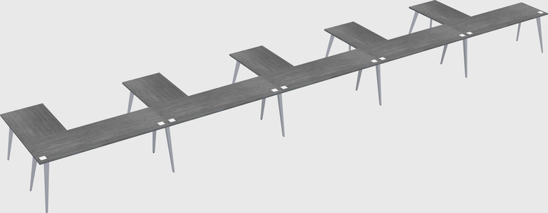 Modern l-shaped office desk