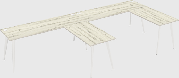 Modern l-shaped office desk