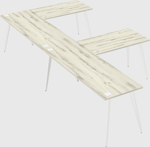 Modern l-shaped office desk