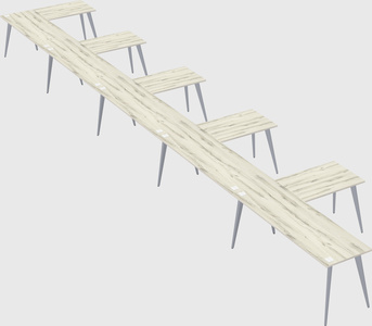 Modern l-shaped office desk