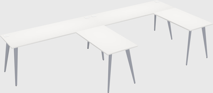 Modern l-shaped office desk