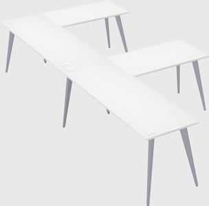 Modern l-shaped office desk