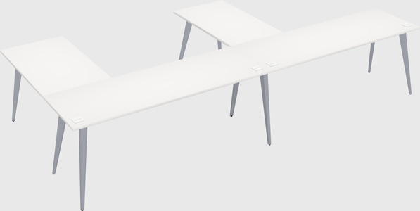 Modern l-shaped office desk