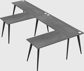 Modern l-shaped office desk
