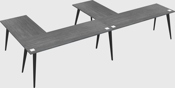 Modern l-shaped office desk