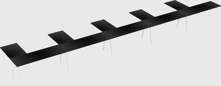 Modern l-shaped office desk