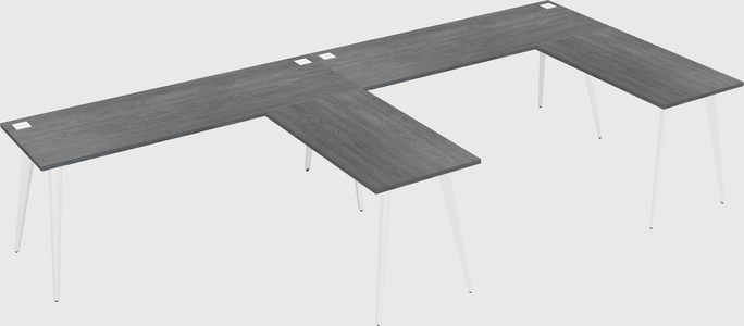 Modern l-shaped office desk