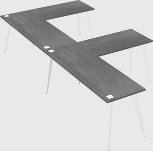 Modern l-shaped office desk