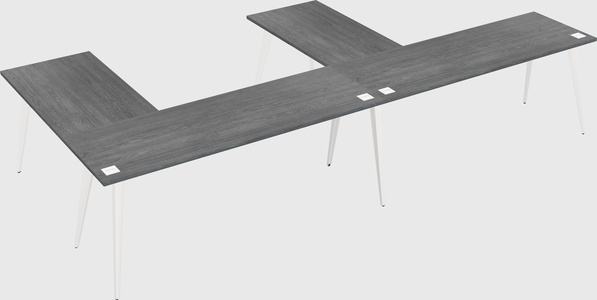Modern l-shaped office desk