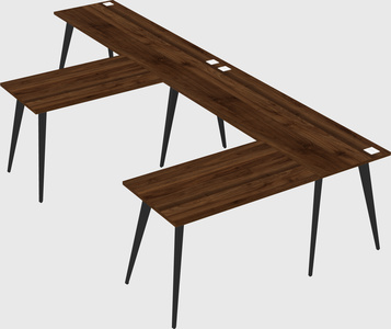 Modern l-shaped office desk