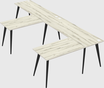 Modern l-shaped office desk