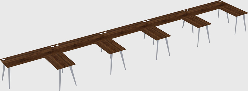 Modern l-shaped office desk