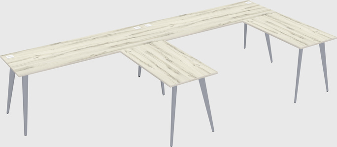 Modern l-shaped office desk