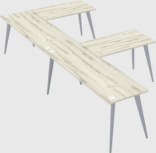 Modern l-shaped office desk