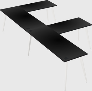 Modern l-shaped office desk