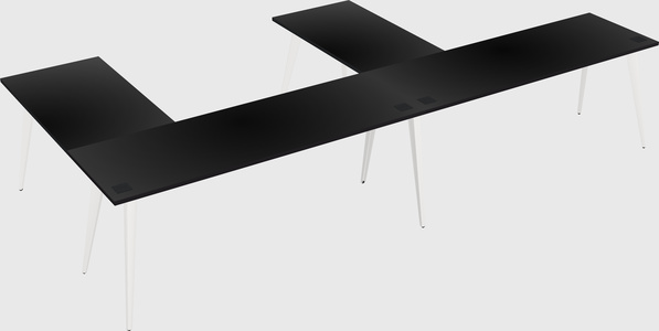 Modern l-shaped office desk