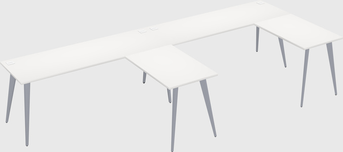 Modern l-shaped office desk