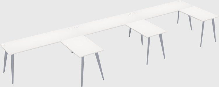 Modern l-shaped office desk