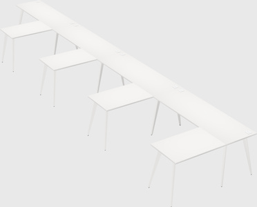 Modern l-shaped office desk