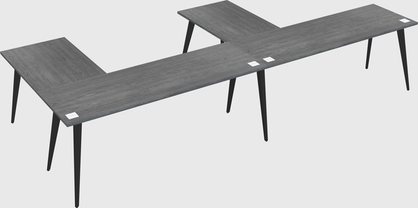 Modern l-shaped office desk