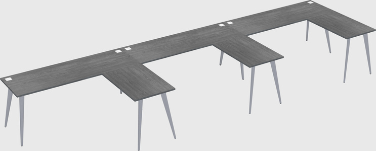 Modern l-shaped office desk
