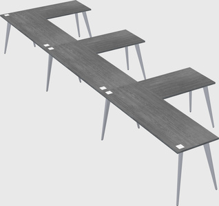 Modern l-shaped office desk