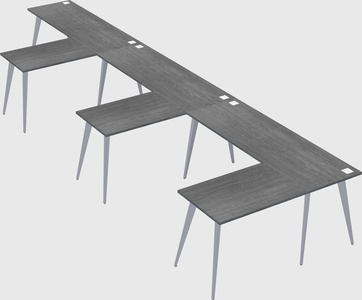 Modern l-shaped office desk