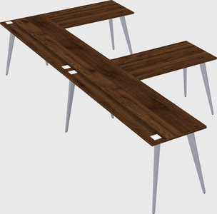 Modern l-shaped office desk